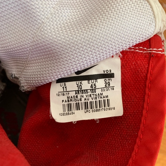 Men's Nike SF Air Force 1 High “University red” - Picture 6 of 16